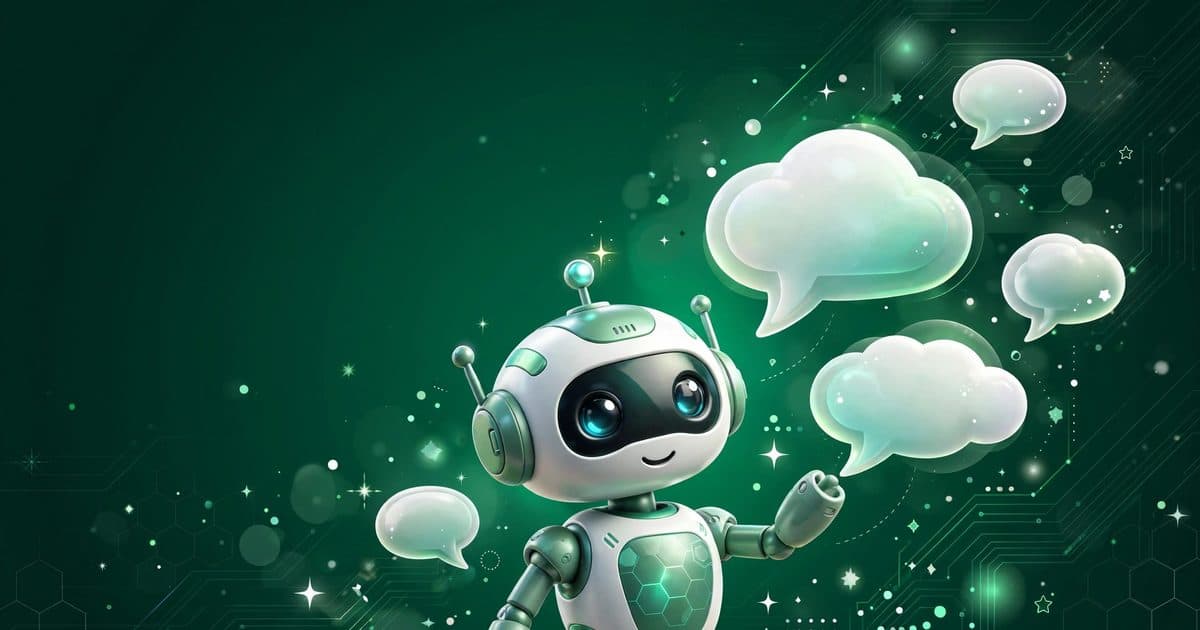 WhatsApp chatbot ki wazahat karti illustration