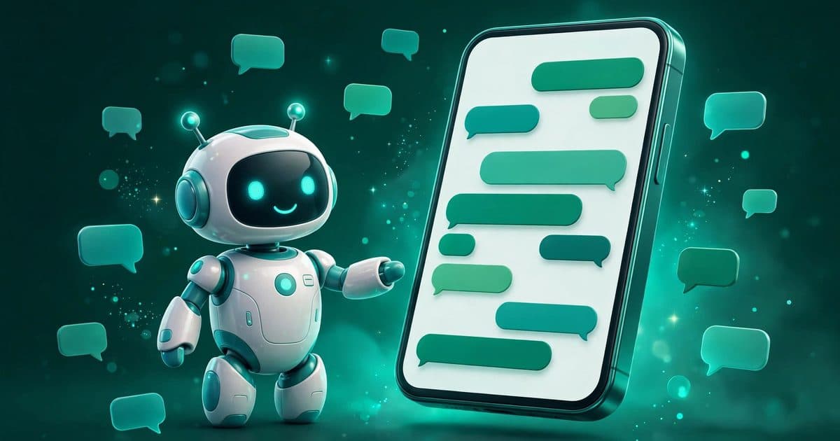 Illustration of an AI WhatsApp chatbot answering customer messages for a Pakistani business